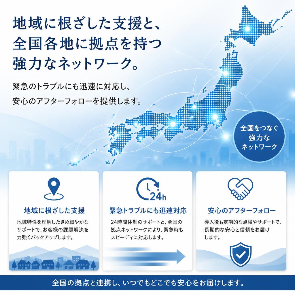5. 全国対応の迅速なサポート体制