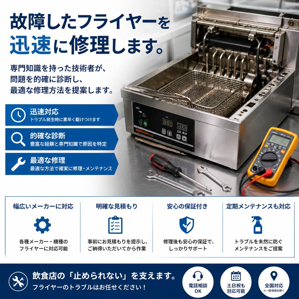 フライヤー修理サービス