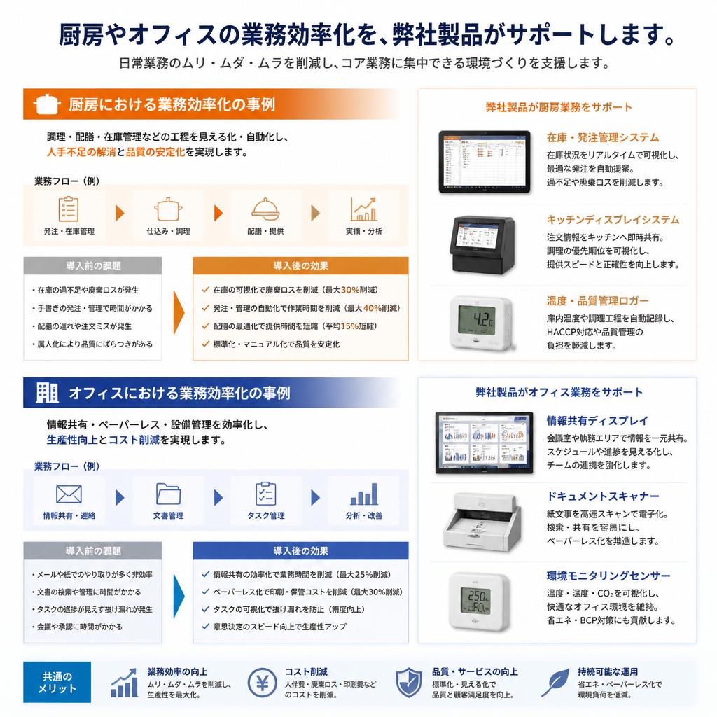 業務の効率化を実現