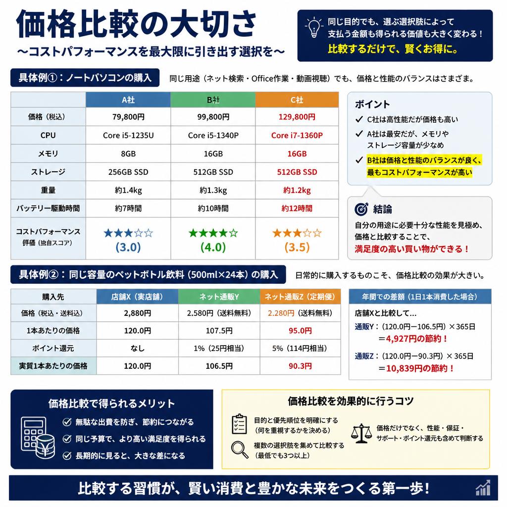 2. 価格比較の重要性