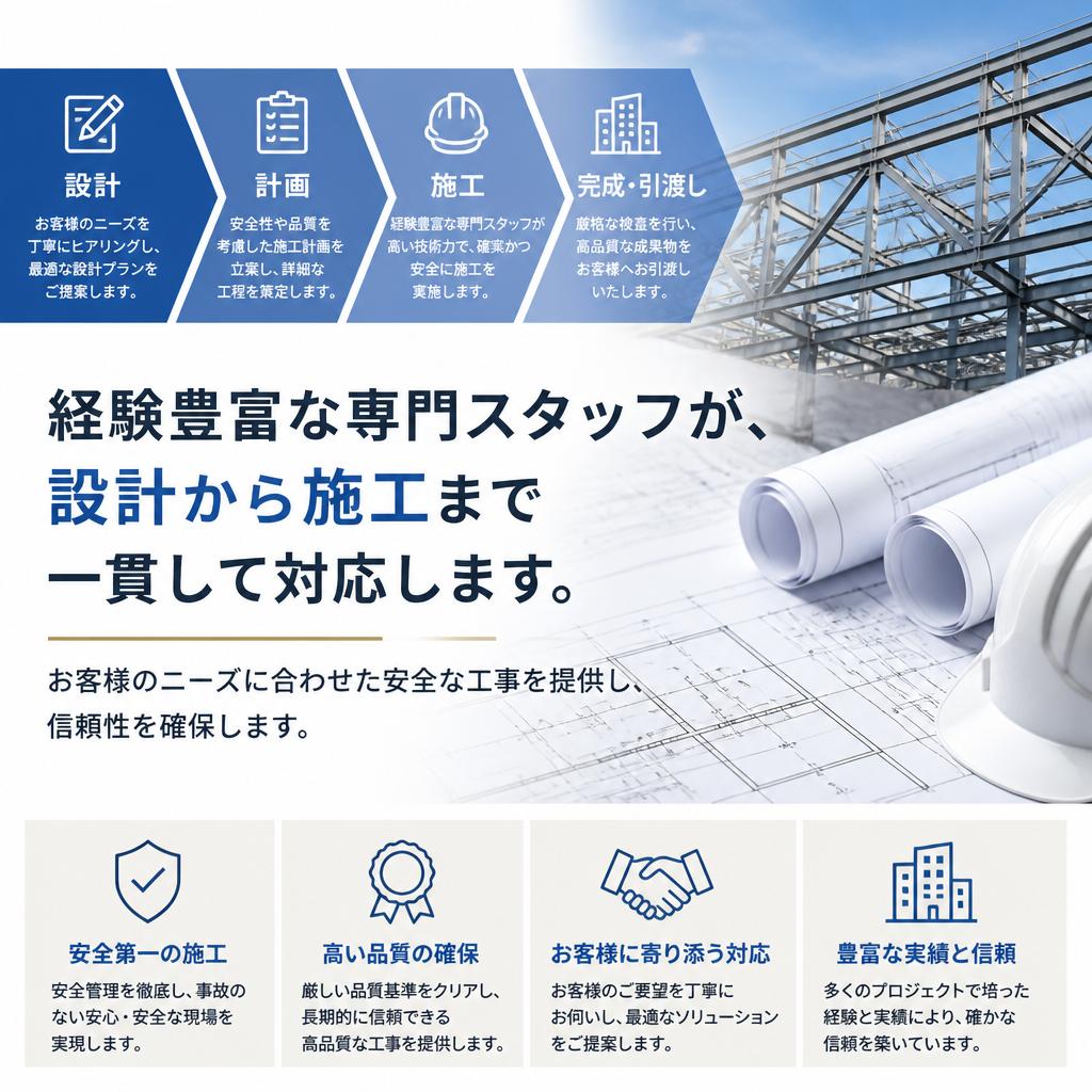 安心・安全な施工体制