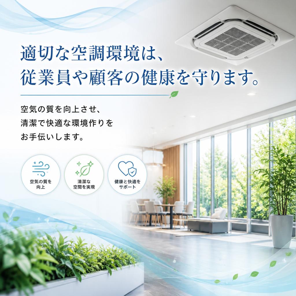 健康環境を支える空調設備