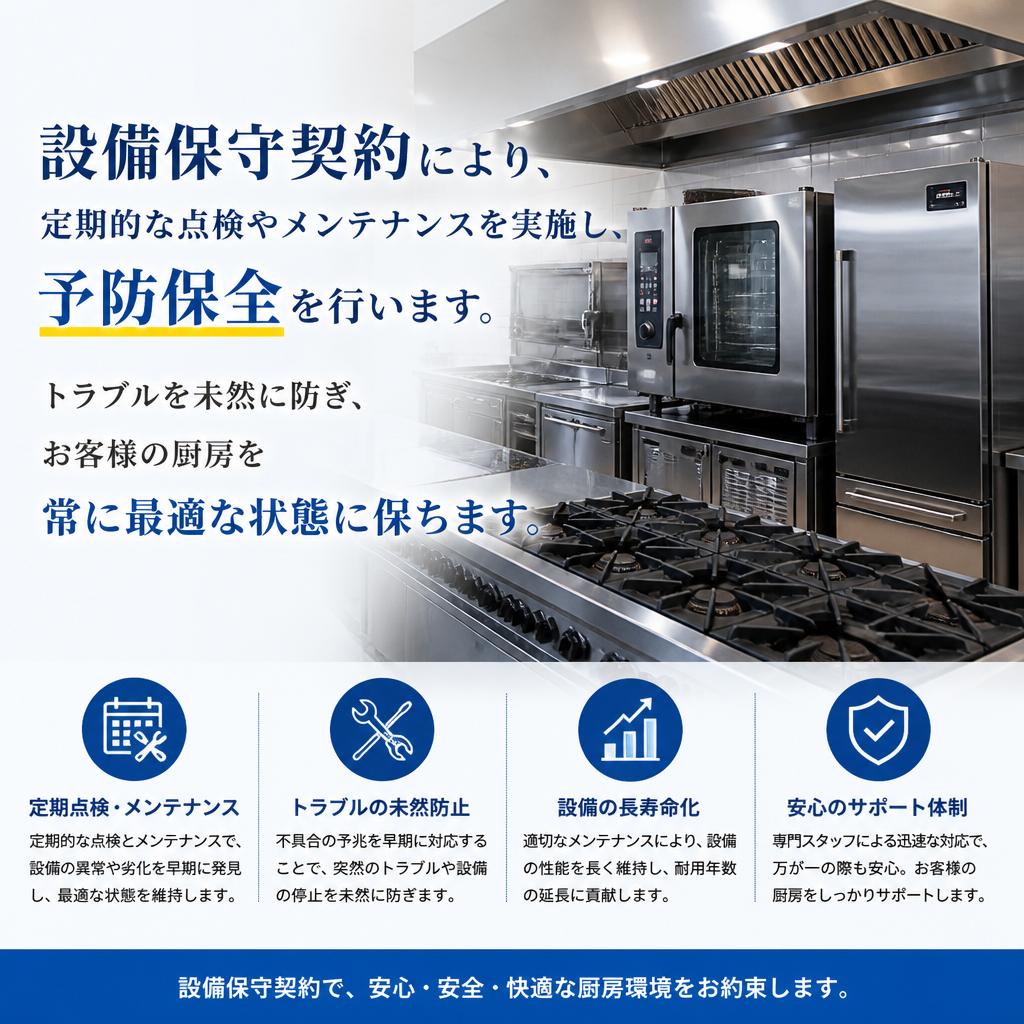 2. 設備保守契約で安心サポート