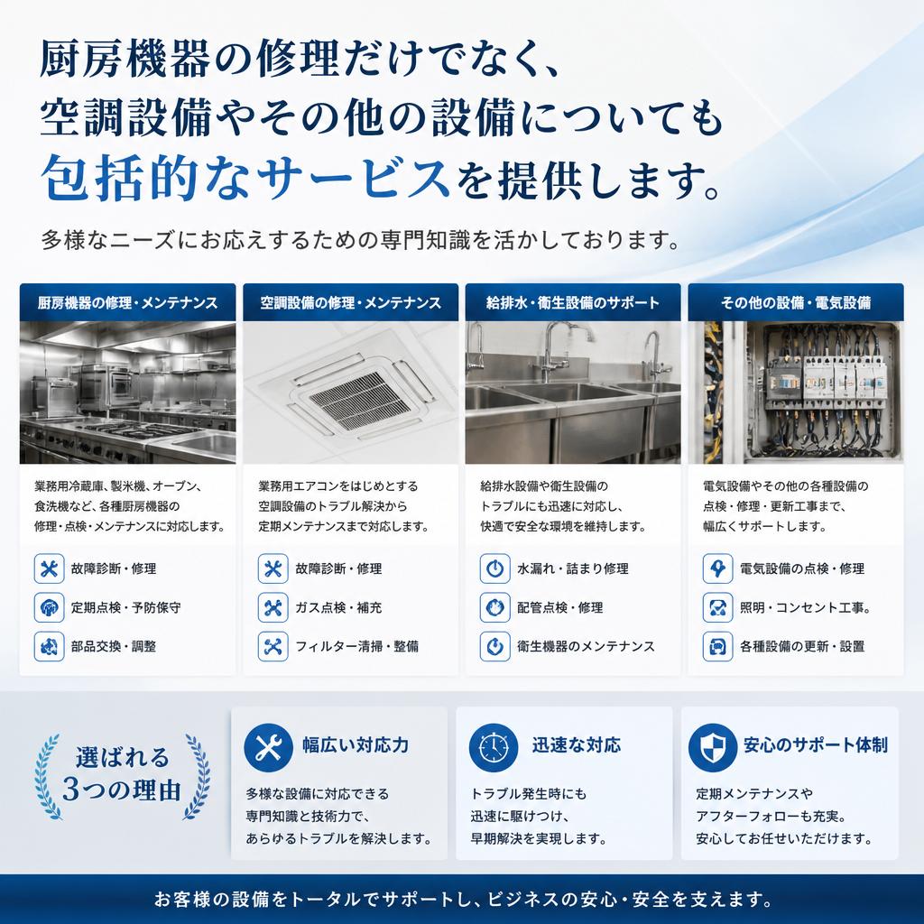 4. 幅広いサービス内容