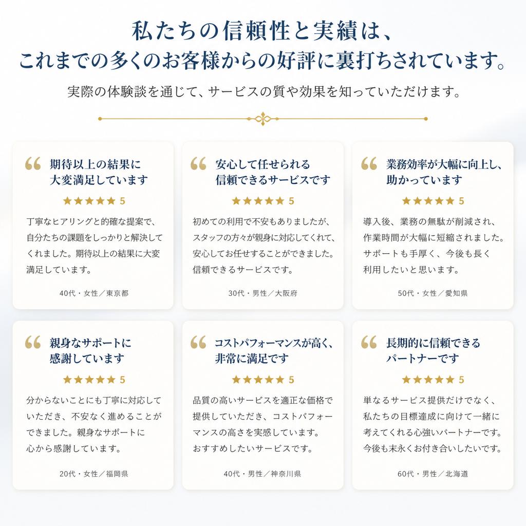 5. お客様の声