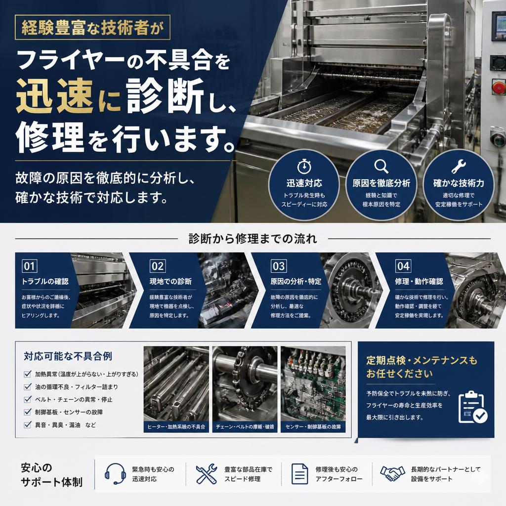 確かな技術で迅速対応