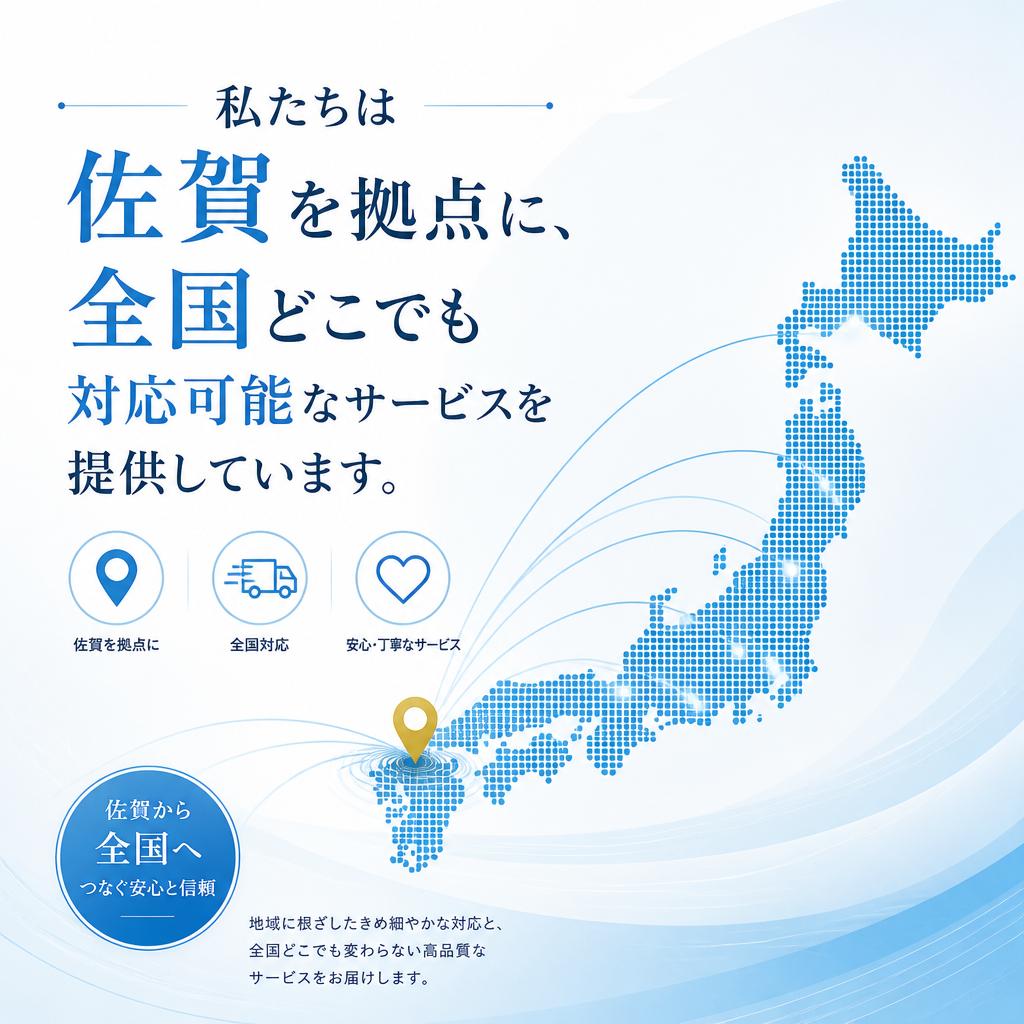 2. 佐賀発・全国対応のサービス