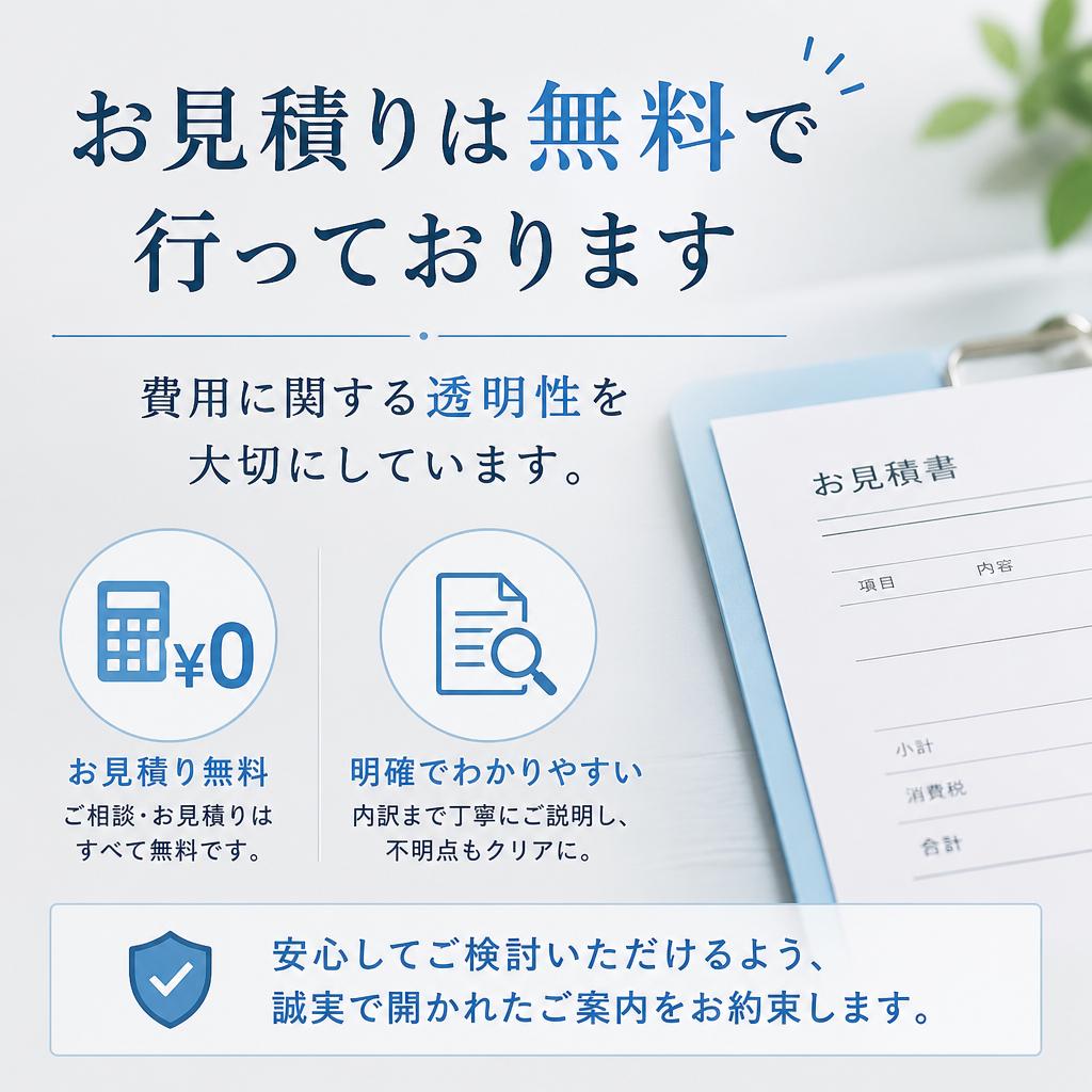 4. 無料のお見積りサービス