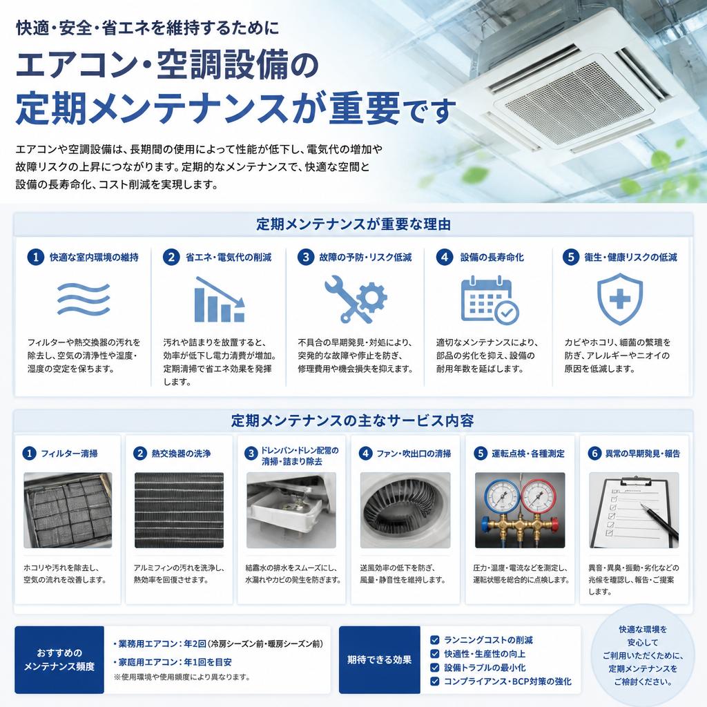メンテナンスサービスの必要性