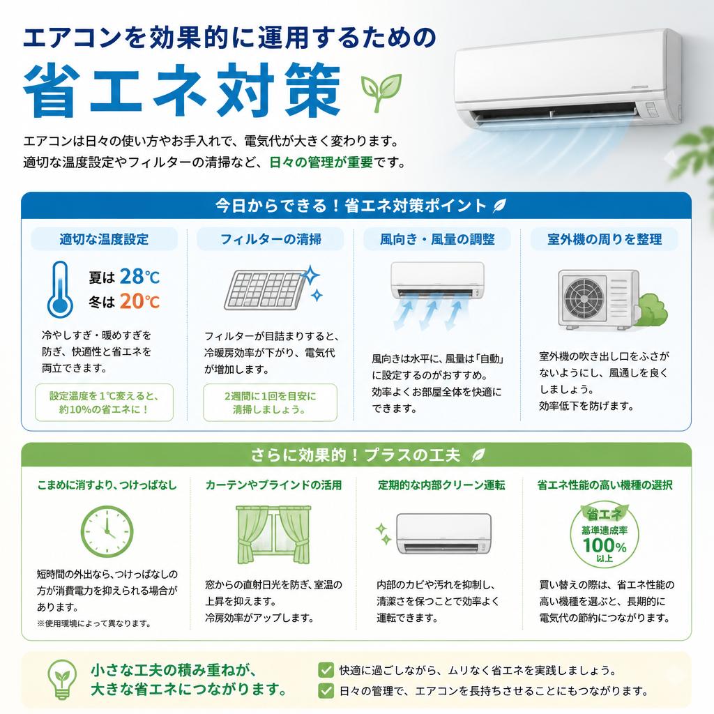 省エネ対策でコストダウン