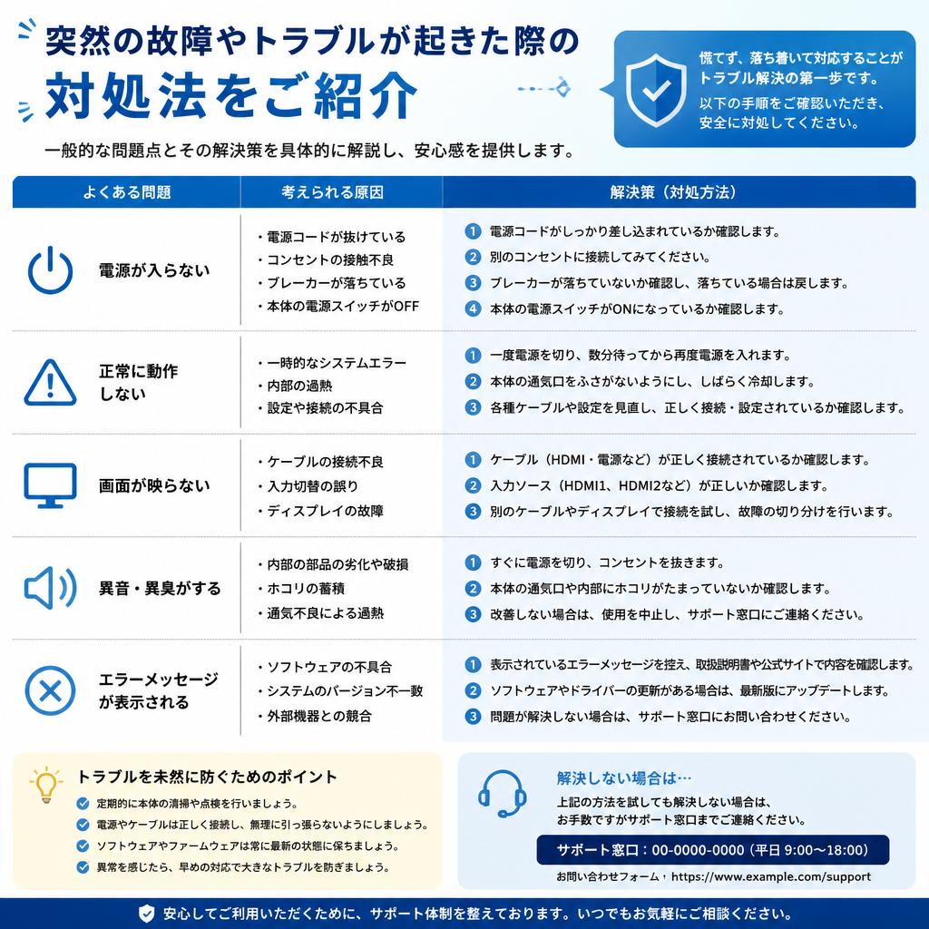 トラブルシューティングのポイント