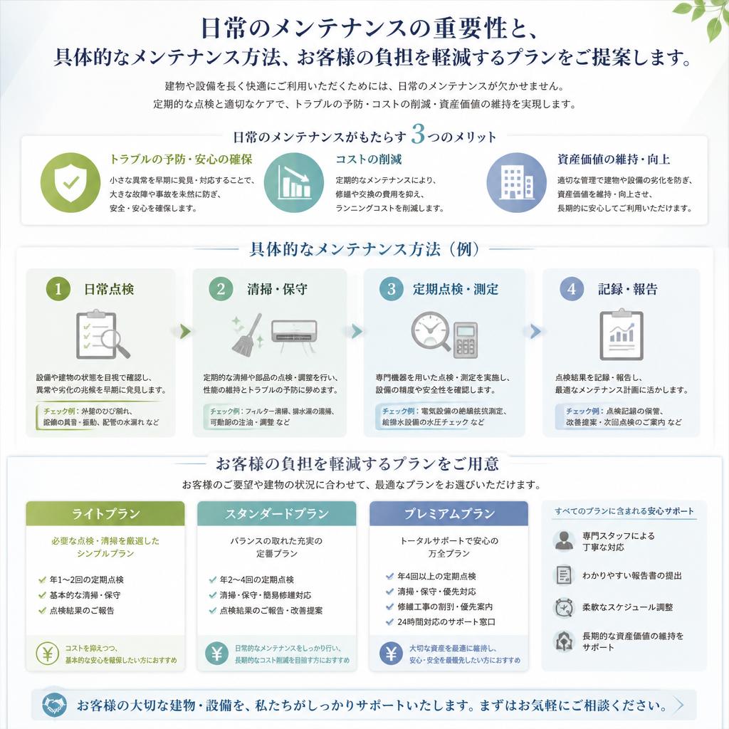 空調システムのメンテナンス