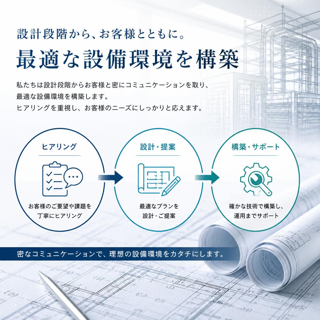 設計段階からのサポート
