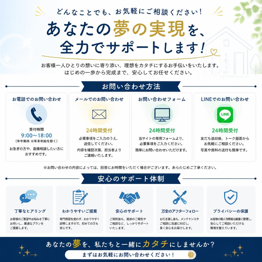 7. お問い合わせ: あなたの夢を実現する第一歩