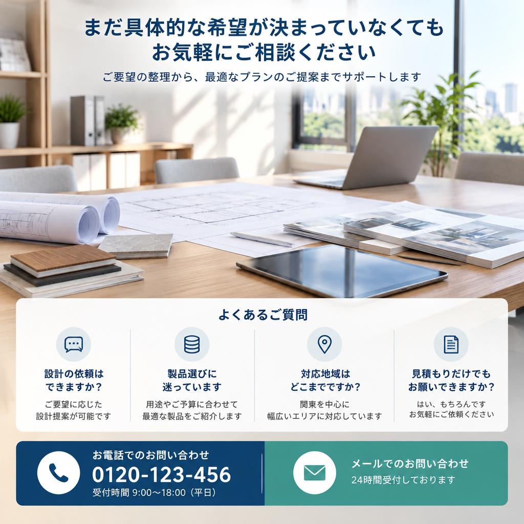 まずは相談・見積もりから。理想の設備環境を一緒に形に