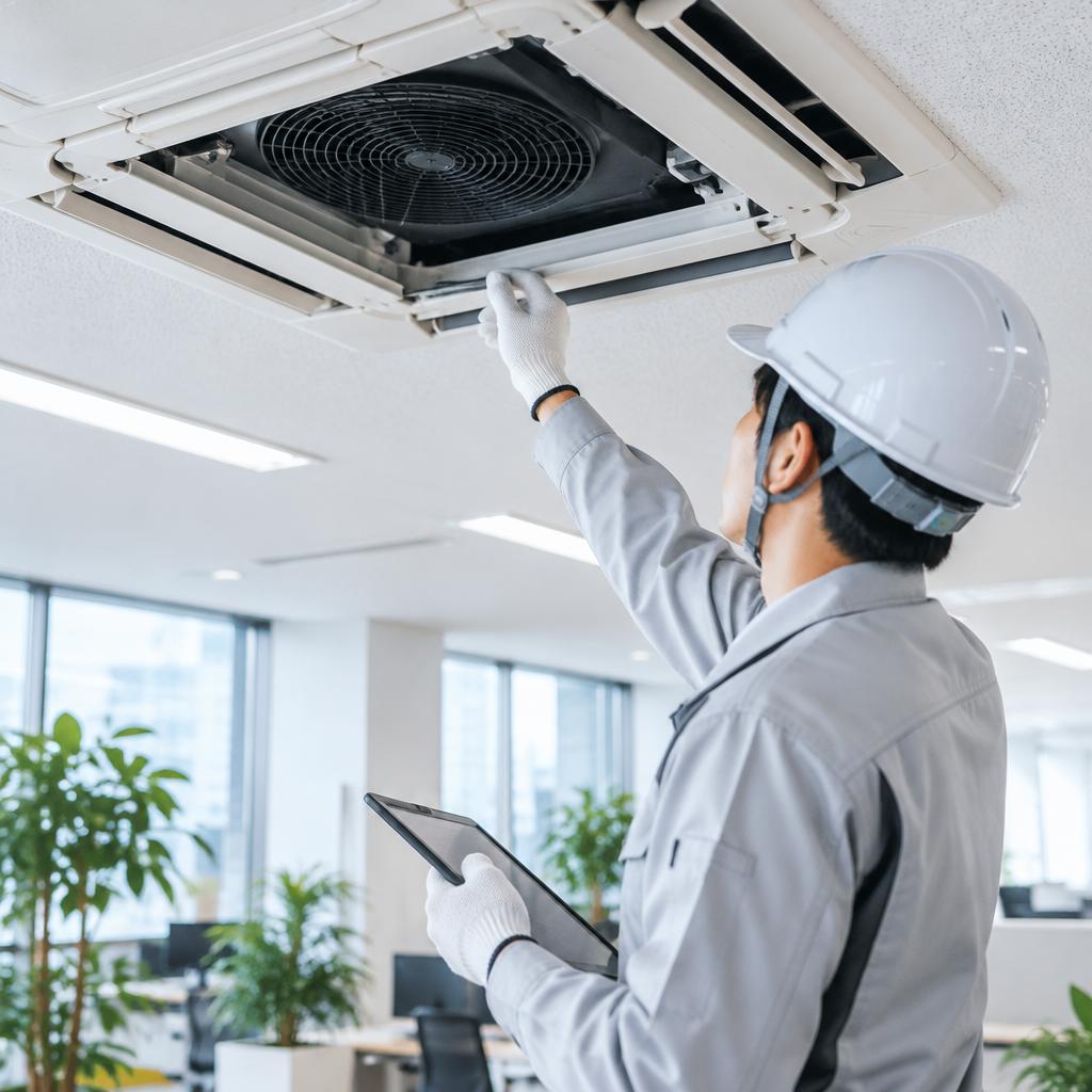 空調の不調も、見えないムダも、プロの点検で先回り。快適と省エネを支えるメンテナンスサービス